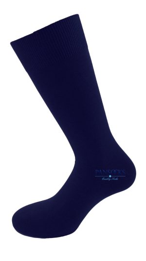 Men socks without elastic blue
