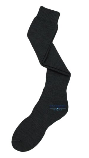 woolen knee high isothermal socks dark grey